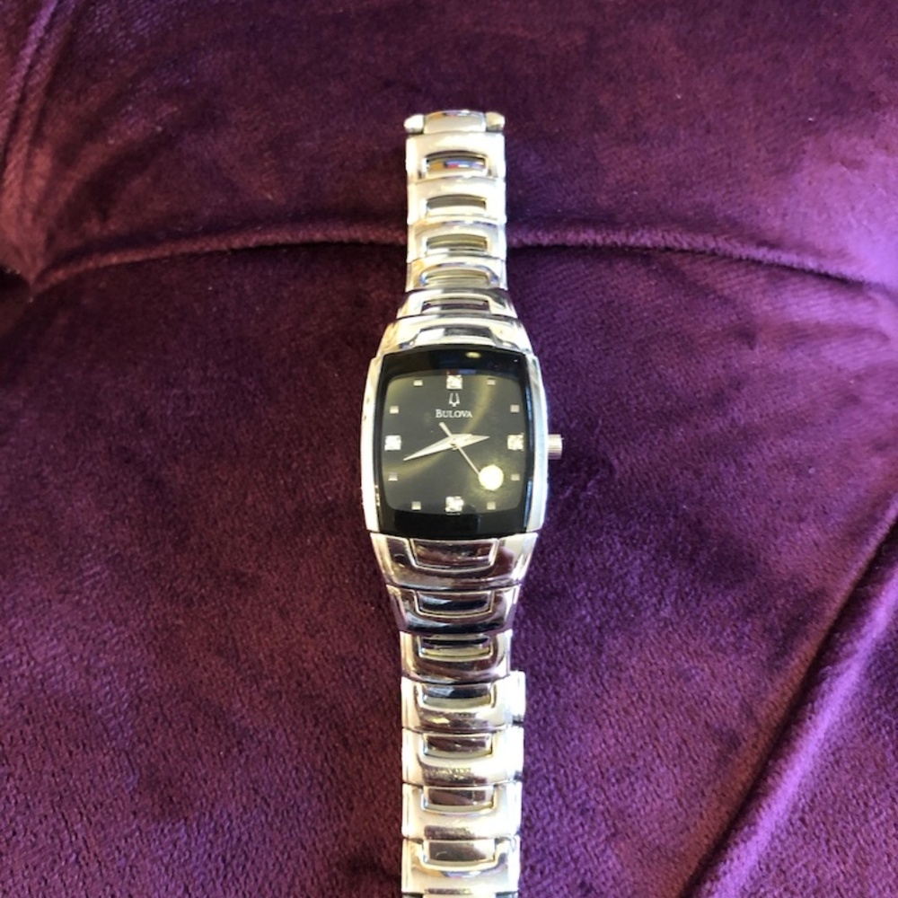 Ladies Bulova Bracelet Watch with Crystals